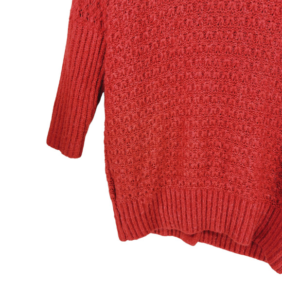 Eileen Fisher Alpaca Wool Cardigan Women S Burnt Orange Button Up Long Italian - Picture 8 of 13